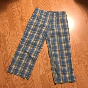 Hipwear - Blue, green, white capri pants